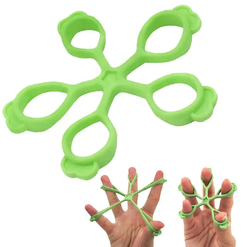 Wrist Stretcher Finger Gripper Expander Strength Trainer Exercise Silicone Hand Gripper 5 Finger Pinch Carpal Expanders For Gym