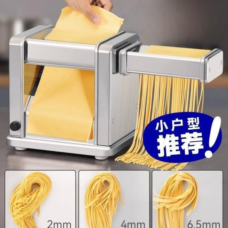 

Электрическая лапшерезка из нержавеющей стали для дома, маленькая машина для приготовления лапши, теста для вонтонов и пельменей