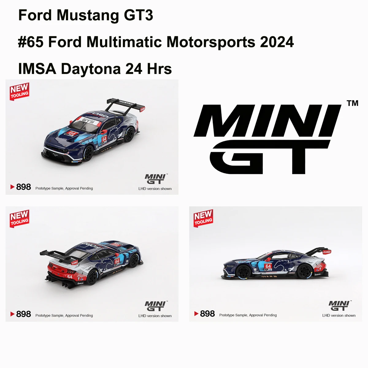 MiniGT 1012 1:64 Mustang GT3 Dark Horse GTD Classic Collectible Model Vehicles Alloy MINIGT 1122 MINIGT 1301 MINIGT 1141