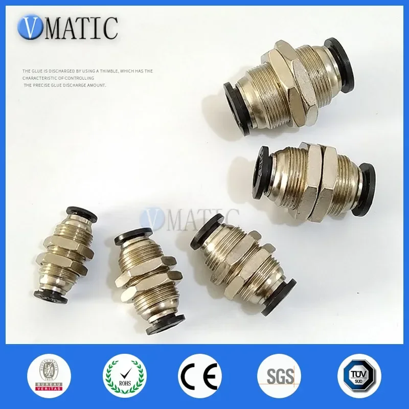 M4M6M8M10/M12 Threaded Tube To Tube Pipe Pneumatic Fitting Connector