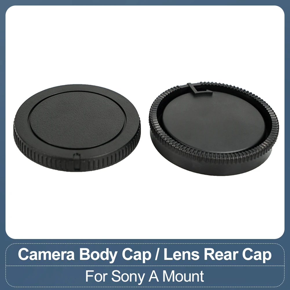 Tapa de lente de cámara, tapa del cuerpo de la cámara para Sony A Mount SLR, tapa del cuerpo de la cámara, tapa trasera de la lente A300 A500 A550 A580 A33 A35