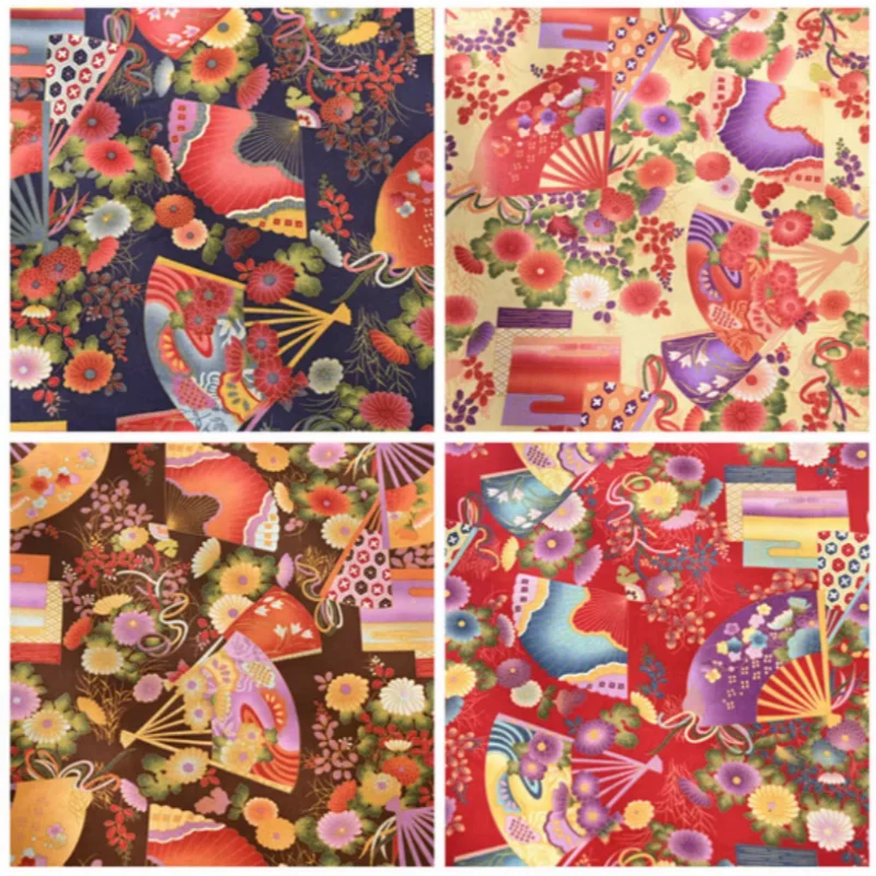 

Ткань с принтом в стиле ретро, сумка-кошелек ручной работы, одежда, платье, хлопчатобумажная ткань, искусственный хлопок-льня, CR-214