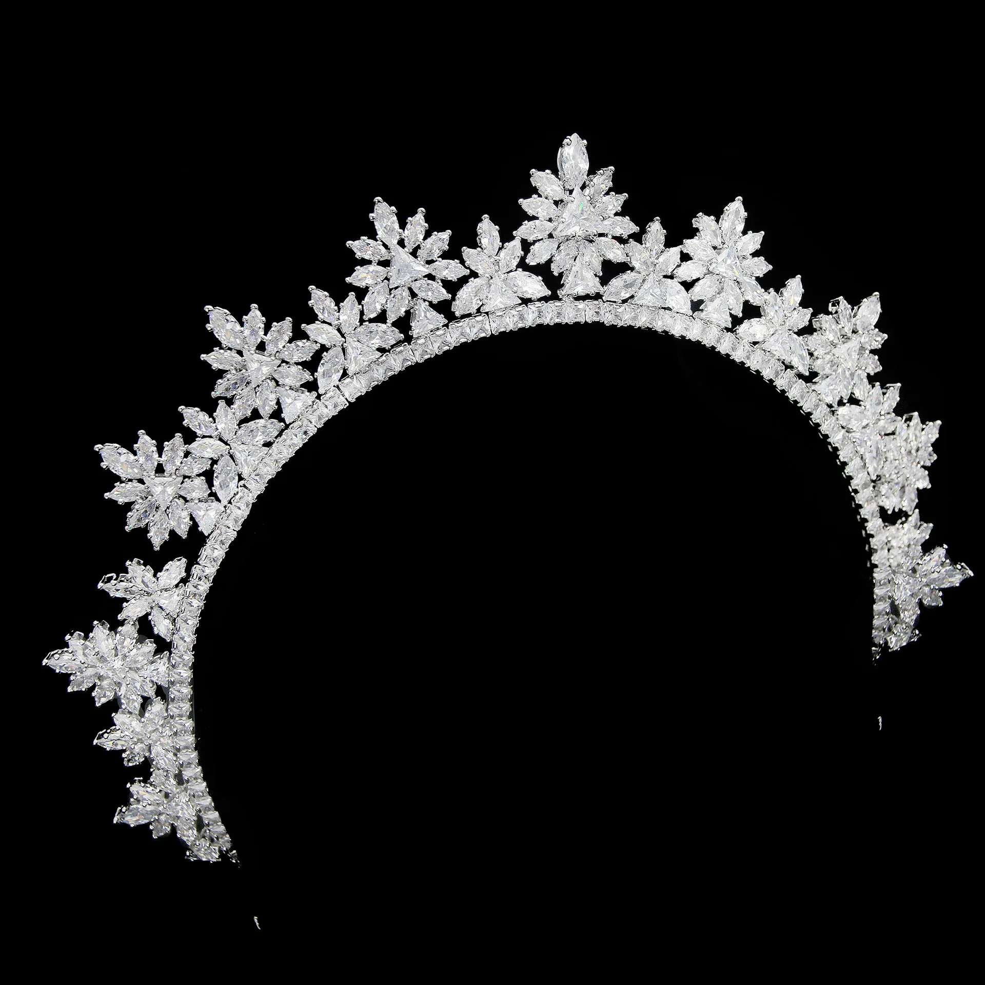 Luxury Bride Crown For Wedding Hair Jewelry Headpieces Crystal Bridal Tiaras Crowns For Quinceanera Women Girl Prom Headdress