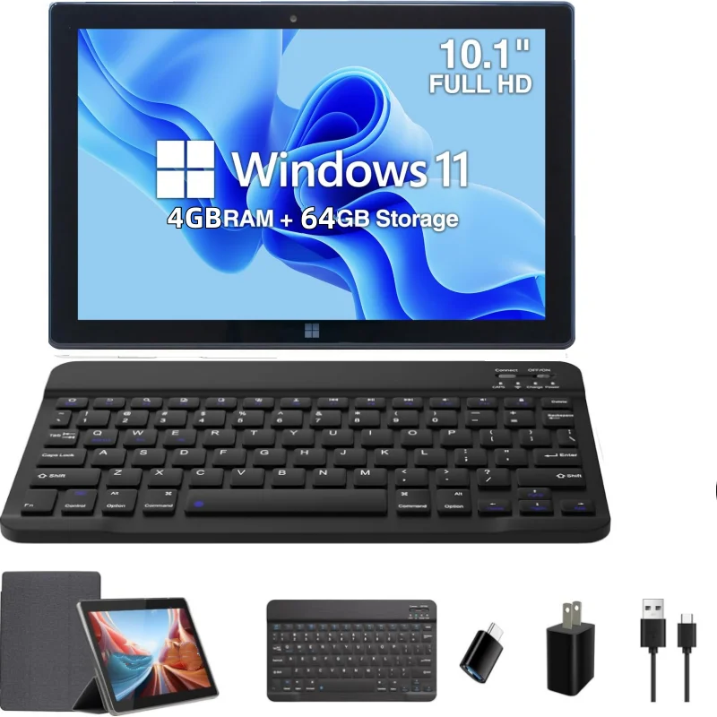 10.1 INCH 64 Bit 4GB DDR RAM 64GB ROM WINDOWS 11 Tablet PC N3350 CPU 1920 x 1200 IPS Screen HDMI-Compatible Type-C USB 3.0 WIFI