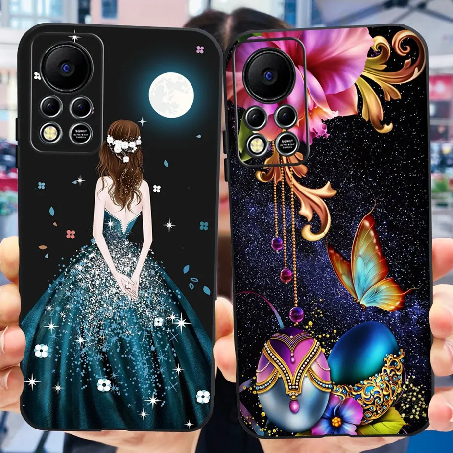 حافظة هاتف ناعمة من السيليكون لهاتف انفينكس ، غطاء خلفي مطلي أنيق ، Hot 11S ، X6812 ، Hot11s ، NFC الوفير