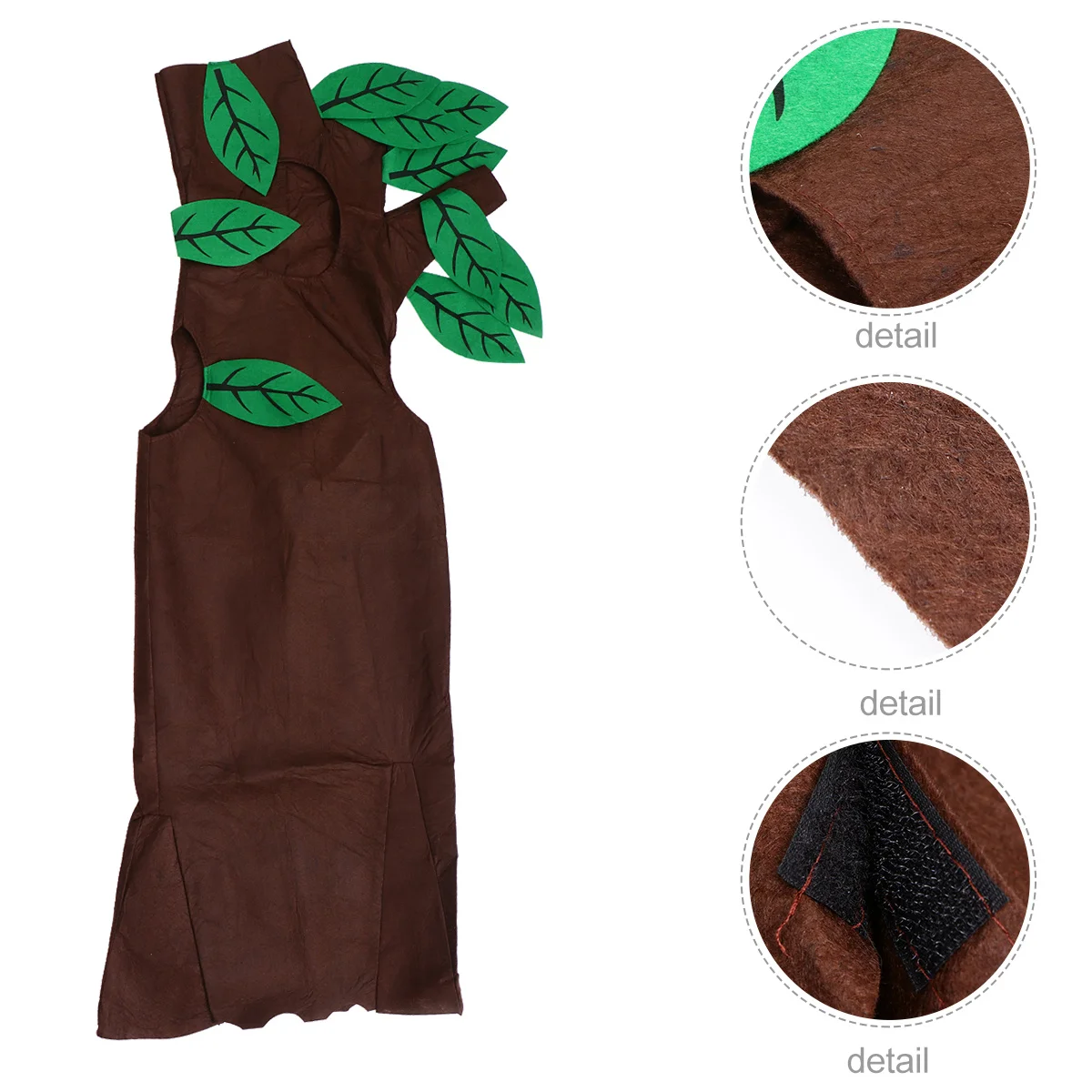 

1Set Tree Clothes Classic Role Play Dress Easy Wear Comfortable Material Kids Halloween Outfit Set Fruit Theme Stage Costume