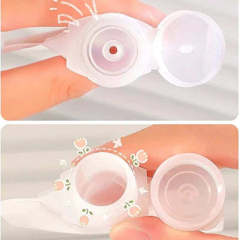 12Pcs 30/50/100ml Portable Travel Fluid Makeup Packing Bag Leak Proof Refillable Empty Squeeze Pouch Transparent Clamshell Bag