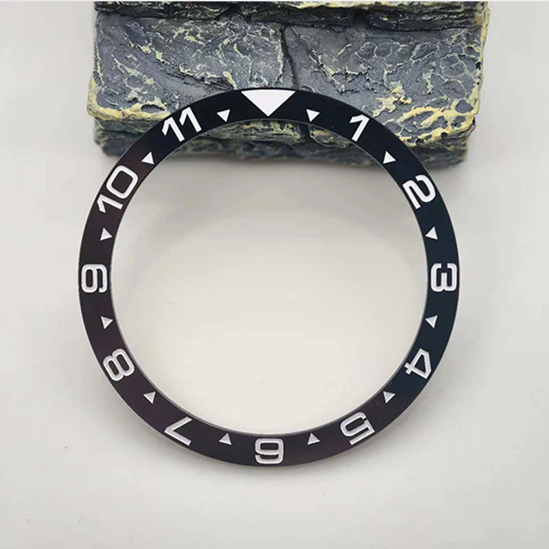 Плоский керамический ободок для часов Mod 38 мм × 31,5 мм, кольцо-вставка подходит для SKX007 SKX009 SRPD, корпус часов NH35 NH36, механизм, мужские детали для часов, ремонт