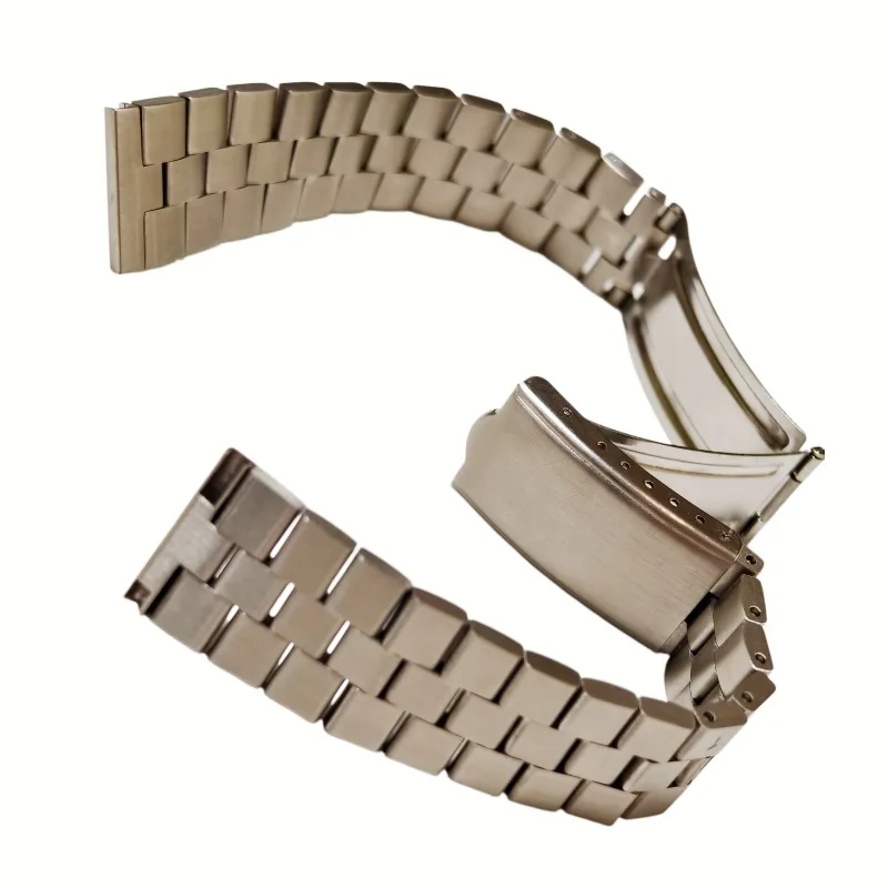 Silver President 18mm 19mm 20mm  Stainless Steel Universal Straight End 3 Beads Watch Strap Band For SKX 5 Series Watch