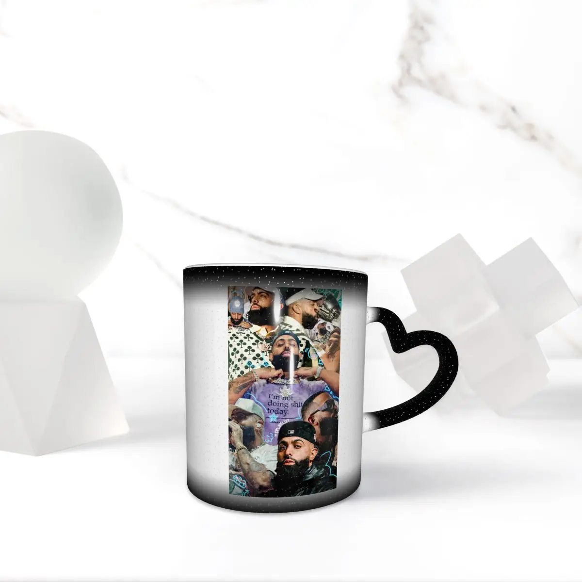 Rapper Eladio Carrion Sen2 Kbrn Album Tour Print Mug Funny Ceramic Coffee Cups Tea Mugs Milk Cup Drinkware Gift for Friends