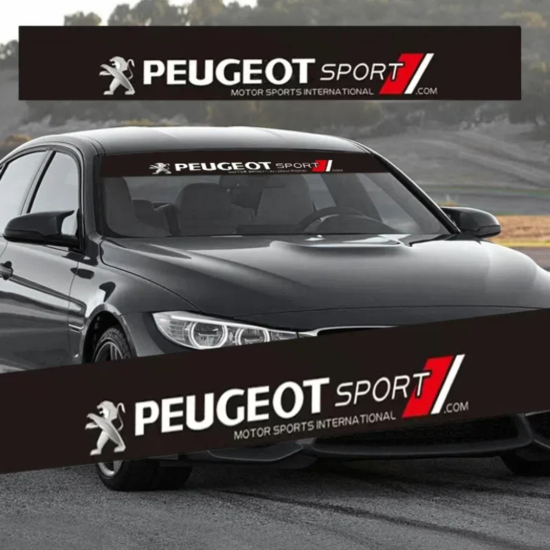 Car Front Rear Window Decorative Sticker Windshield Decal For Peugeot 407 508 2008 5008 307 308 3008 206 207 208 107 106 205 607