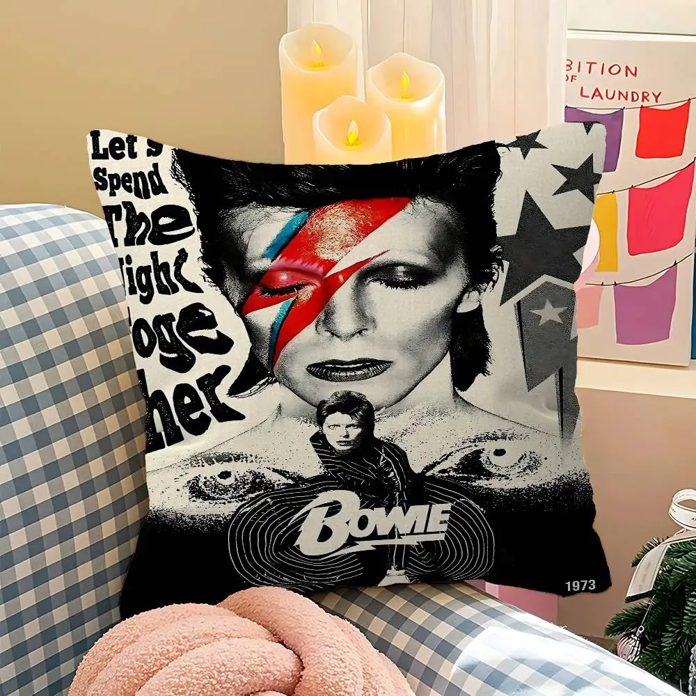

Musician D-David B-BowieS Personalized Pillow Dust Cover Bedroom Kids Party Decoration Pillowcase Birthday Children Gift