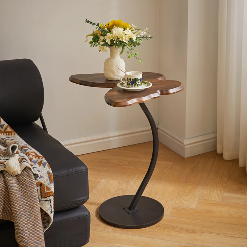 

Vintage Butterfly Side Table Retro Floor Display Rack Stable Tea Shelf Nordic Luxury Small Table for Corners