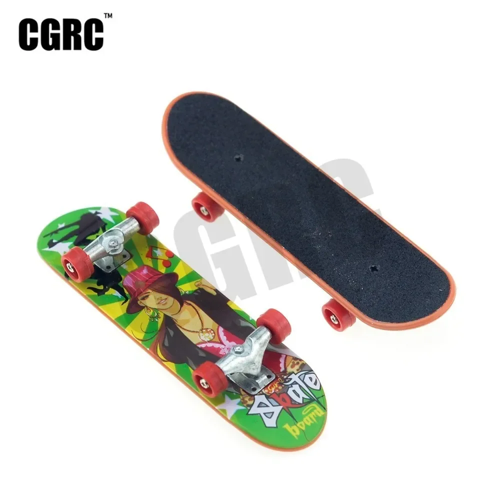 2PCS Simulation Mini Graffiti Skateboard For Rc Rock Crawler Axial Scx10 Ii 90046 Rc4wd D90 D110 Tamiya Cc01 Trx-4 Truck