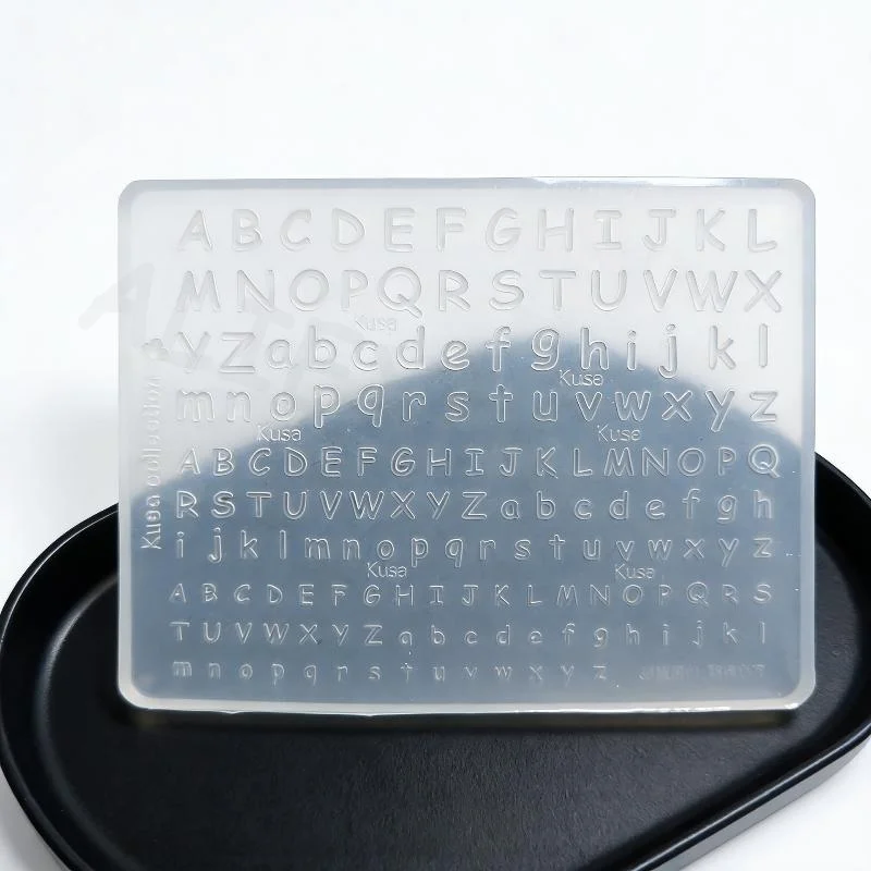 Creative DIY Design Alphabet Pattern Versatile Nail Artistic Tool For Professional & Home UseTransparent Silicone Nail Art Mold