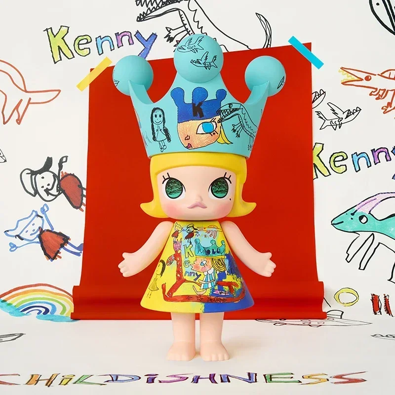 POP MART MEGA ROYAL MOLLY 400% Childishness Limited Edition Series Blind Box Surprise Mystery Box Figur Aksi Anime Lucu