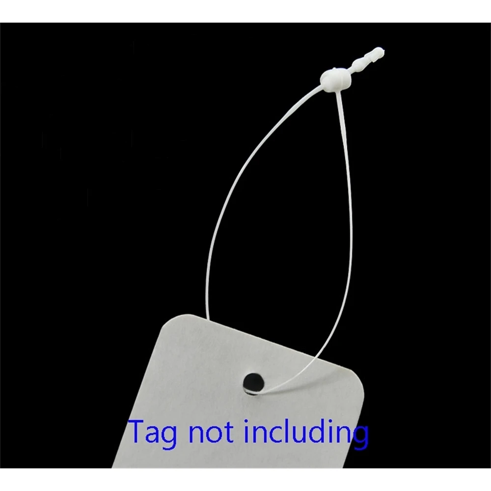 Loop Cord Locks Pp Commodity Clothes Tag Holder Tagging Tie Pins Plastic Rope Fastener Rope Tag Holder Sling Cord Sign Holder