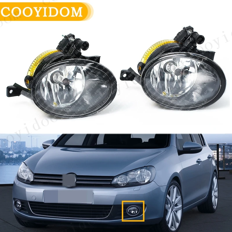 Szkło samochodowe przednie halogenowe światło przeciwmgielne do VW Golf 6 Mk6 Plus 2009 2010 2011 2012 2013 Car-Styling