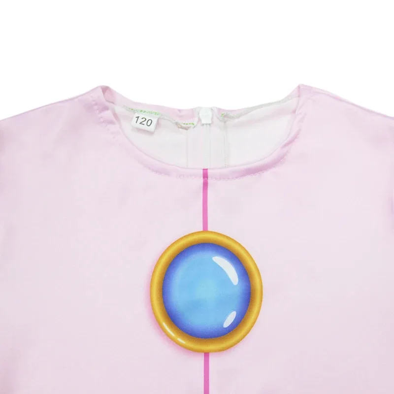 بدلة LZH كرنفال الخوخ للفتيات بدلة الأميرة التأثيرية لعبة الهالوين لعب الأدوار زي الأميرة للأطفال في عيد الحب