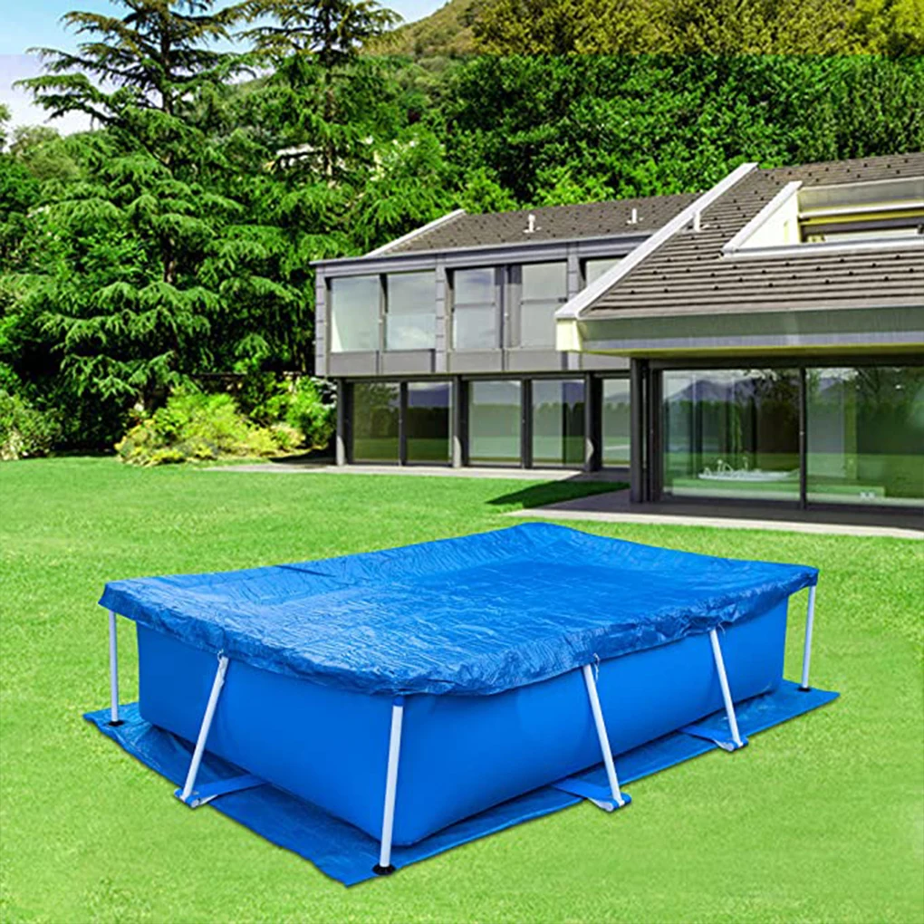 Couverture de piscine rectangulaire en PVC, protection contre la pluie, imperméable, anti-poussière, 260x170cm