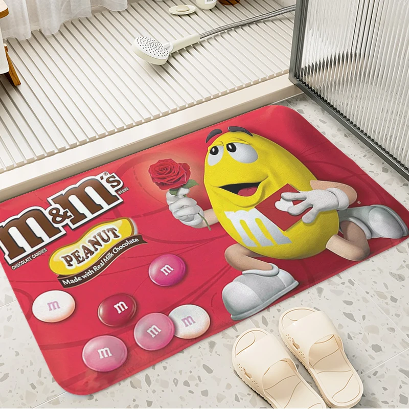 Bathroom Foot Mat M&M's Custom Balcony Bedroom Rug Living Room Floor Carpet Anti Slip Kitchen Hallway Main Door Entry Mat