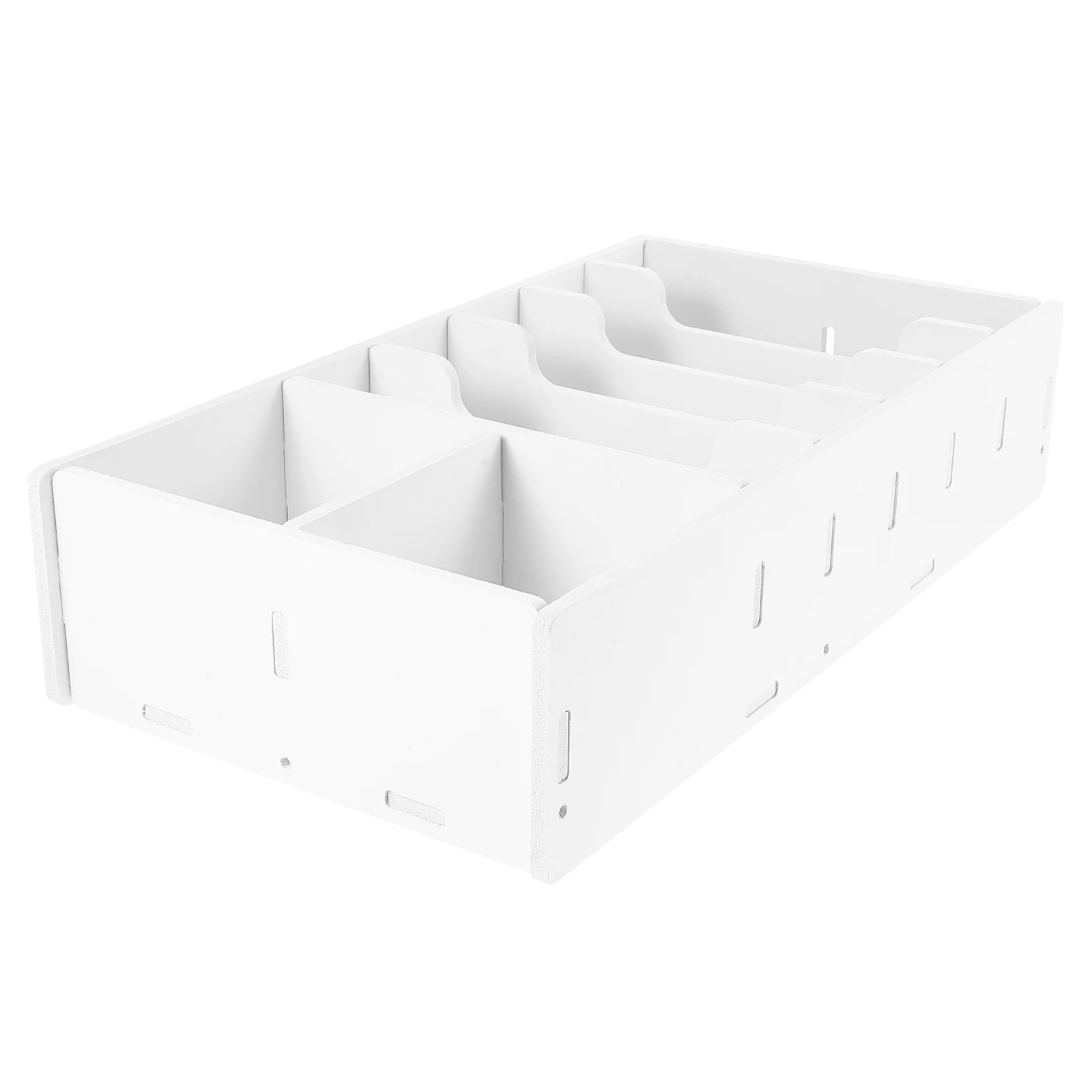 

Versatile 7 Grid Desktop Box for Financial Items Organization Cash Drawer