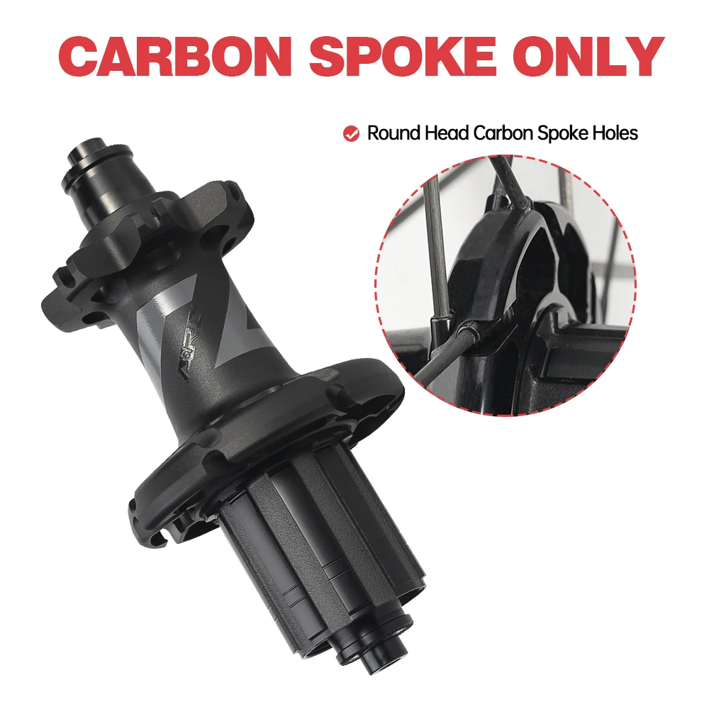 2025 ARC RT-081F/R V Brake Road Bicycle Hub 100/130MM Ratchet 36T/54T Alloy Hub 18/21h Carbon Spoke Hole Rear Hub