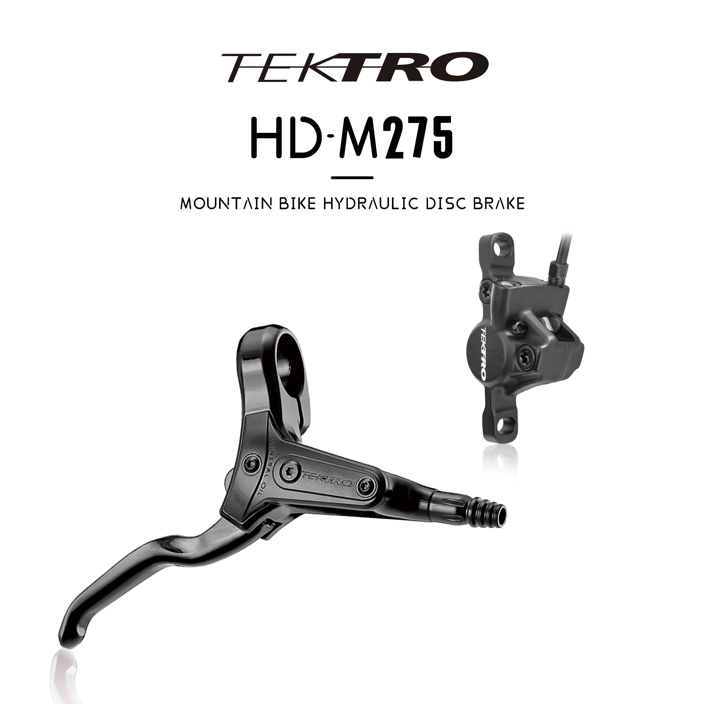 Tektro HD-M275 Mountain Bike Hydraulic Disc Brake Left Front Right Rear Brake Rod  Bilateral piston Hydraulic Disc Brake Caliper