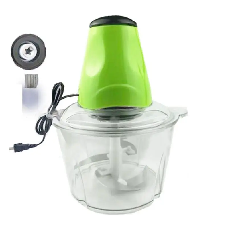 2L Capacity Electric Meat Grinder Chopper, Fruit Vegetable Nuts Mincer/Meat Shredders Mixer/Egg Blender Food Processor Slicer