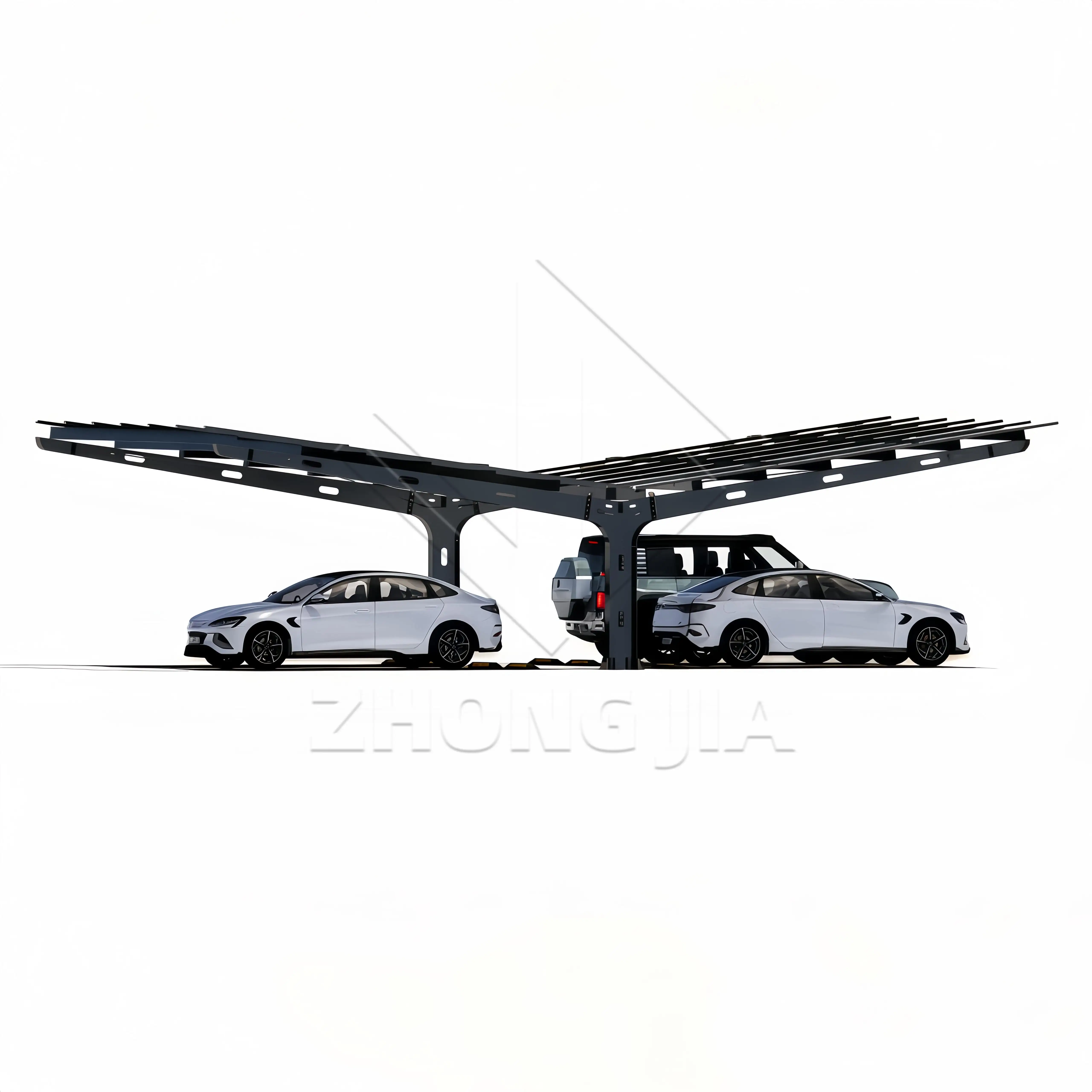 Professional Steel Solar Panel Mounting Bracket for Carport Anodized Coating for Enhanced Corrosion Protection 10-Year Warranty