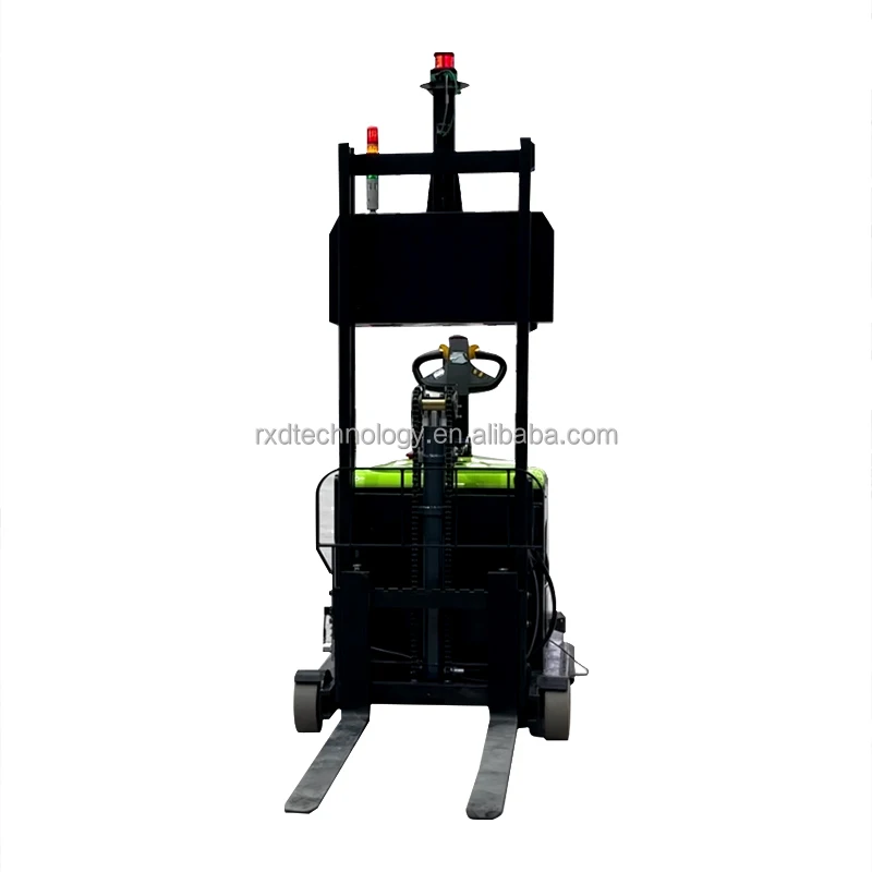 1T Automated Guided Vehicles Electric Stacker Forklift AGV Automatic Laser Slam Navigation Industrial Logistic AMR Robot Stacker