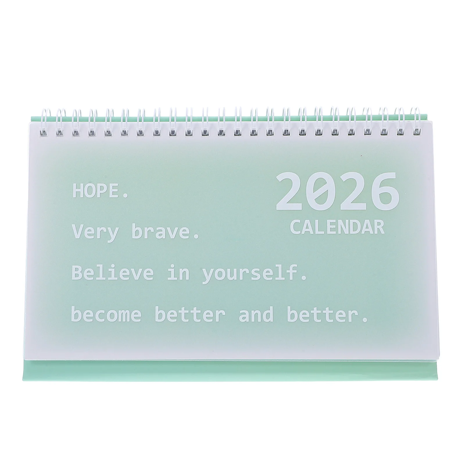 2pcs Coil Desk 2026 Small Desktop Calendar With Spiral Binding Thick Paper Yearly Date Display For Office Home Study Standing