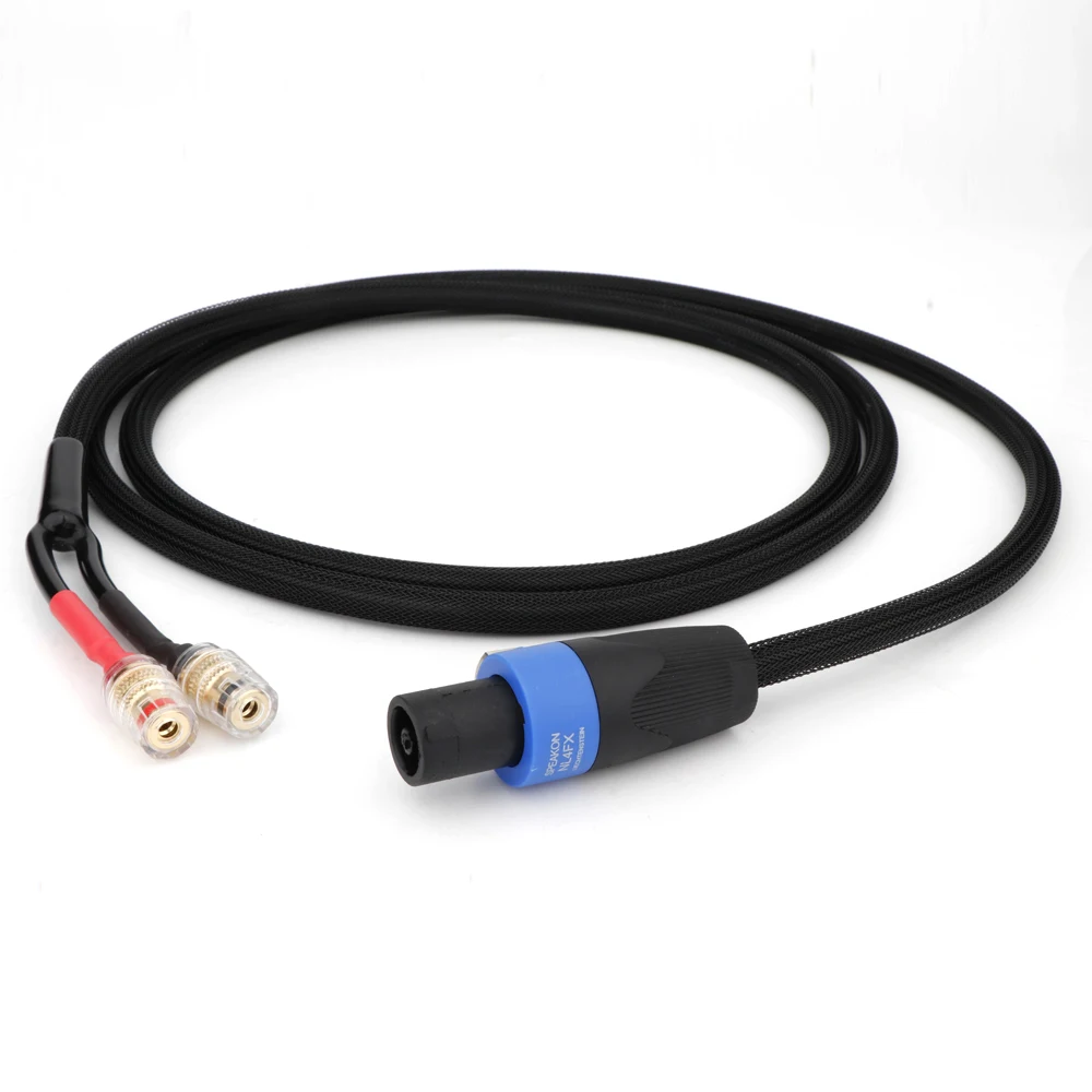 D501 rel subwoofer speakon Cable Audiophile 2 Wire Speaker Cable for REL Sub Subwoofer Speakon 4 mm Terminal