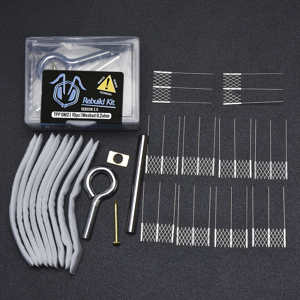 Rebuild Kit Version 2 for PnP VM1 0.3ohm VM4 0.6 TPP DM1 0.15 TPP DM2 0.2ohm Coil Head Argus Drag S Repair Replacement DIY Tool