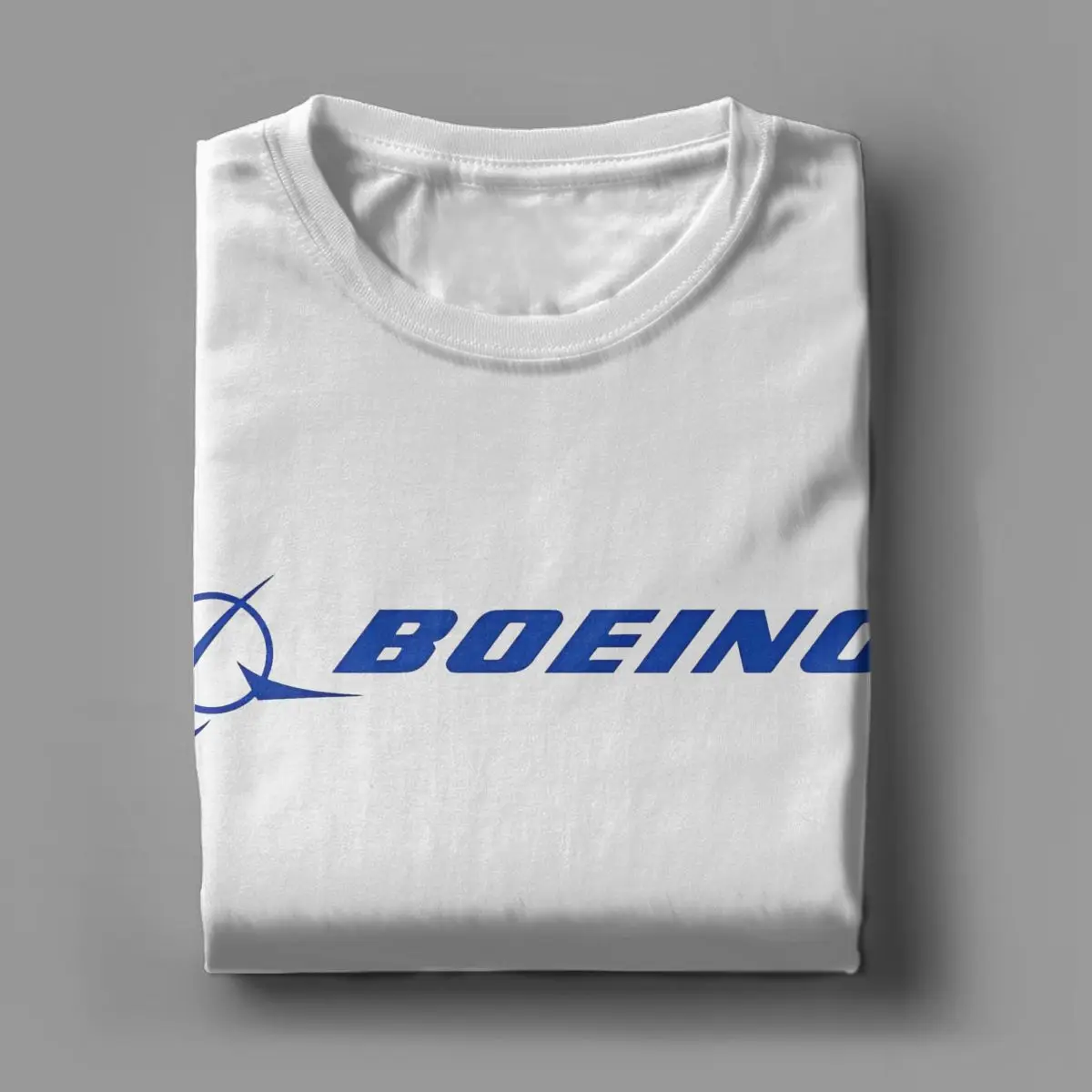 Men Women T-Shirts Boeing Logo Vintage Pure Cotton Tee Shirt Short Sleeve Boeing T Shirt Crew Neck Tops Party