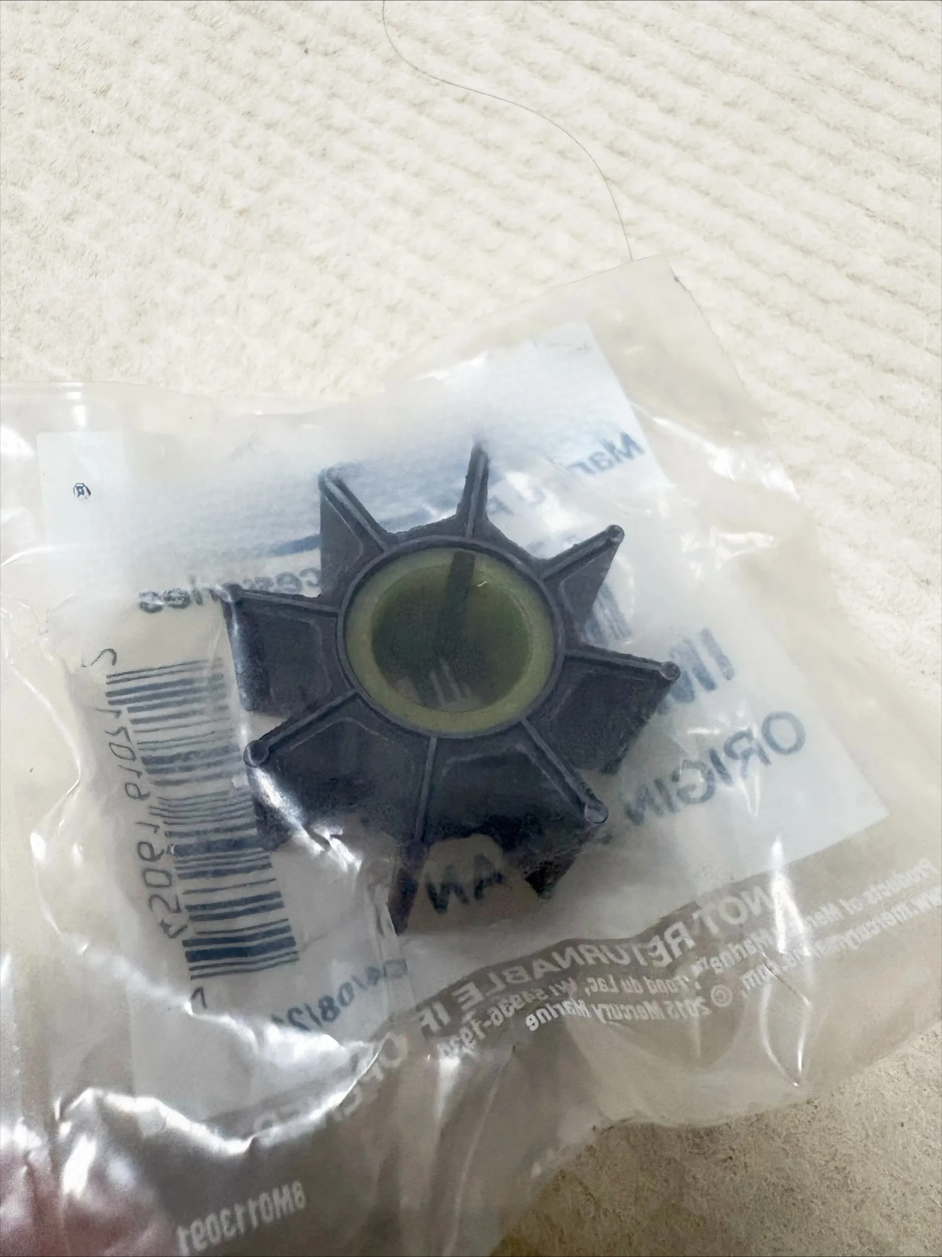 803748 two stroke four stroke 15-18-20 horsepower outboard motor seawater pump impeller rubber boat