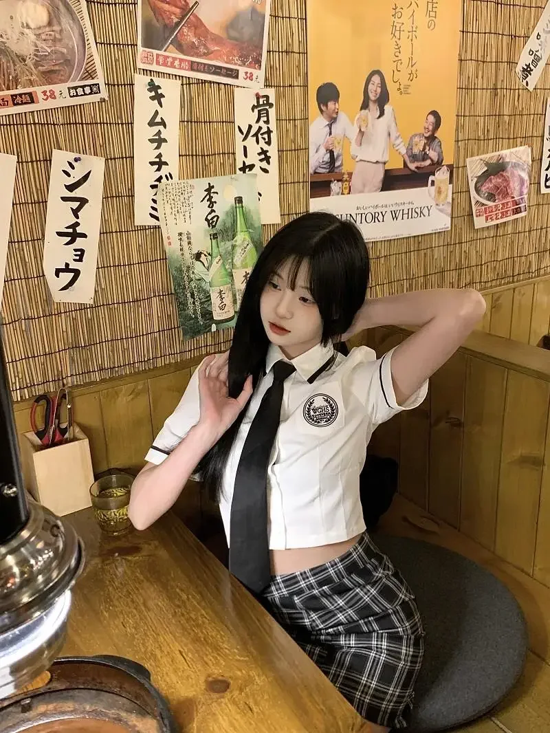 Japanischer und koreanischer Stil College-Stil Schul kostüm Anzug hohe Taille Hüfte Wickel rock Mädchen jk Uniform täglich zweiteiliges jk Set