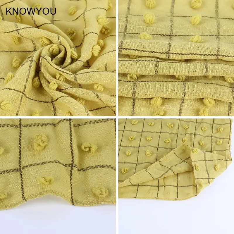 Solid Plaid Pashmina Women Thin Cover Up Cardigan Kimono Sunscreen Shawl Beach Vacation Wraps Bikini Cover-Up Travel Poncho