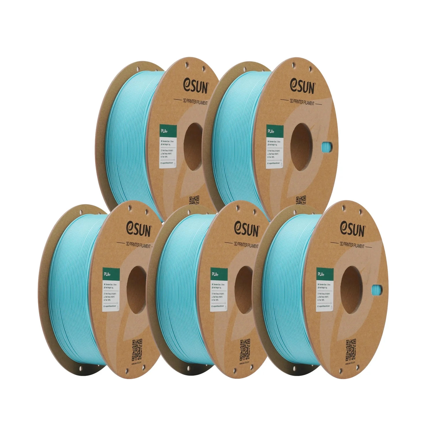 ESUN PLA+ 5KG 3D-printfilamenten 1kg/rol 1,75 mm High Speed PLA Plus printmaterialen Papierkartonnen spoel voor de meeste FDM-printers Snelle levering