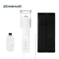 Zemismart-controlador de cortina inteligente Tuya WiFi, Robot para cortinas tipo varilla romana I, pista Smart Life, Alexa, Google Home, Control por voz