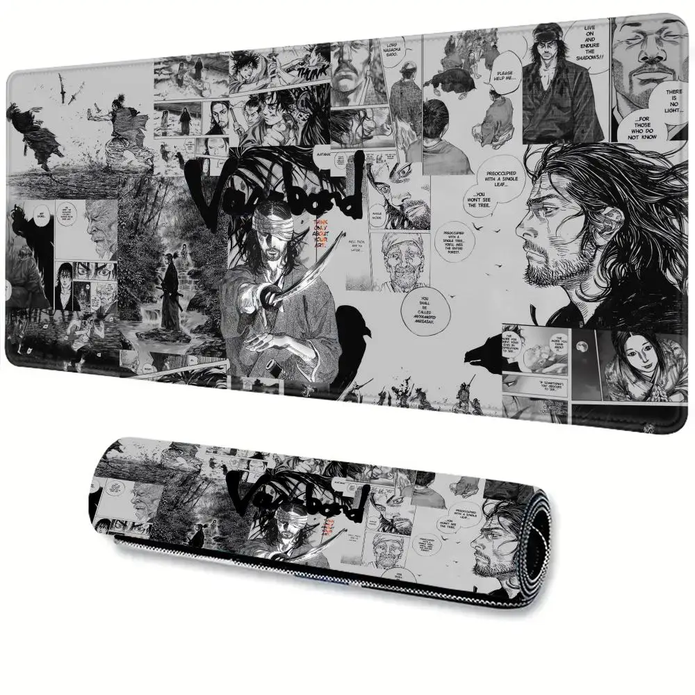 

Samurai MousePad Computer Laptop Wanderer Miyamoto Musashi Desk Pad Xxl Comic Mouse Pad PC Gamer Pad Computer Game Accessories