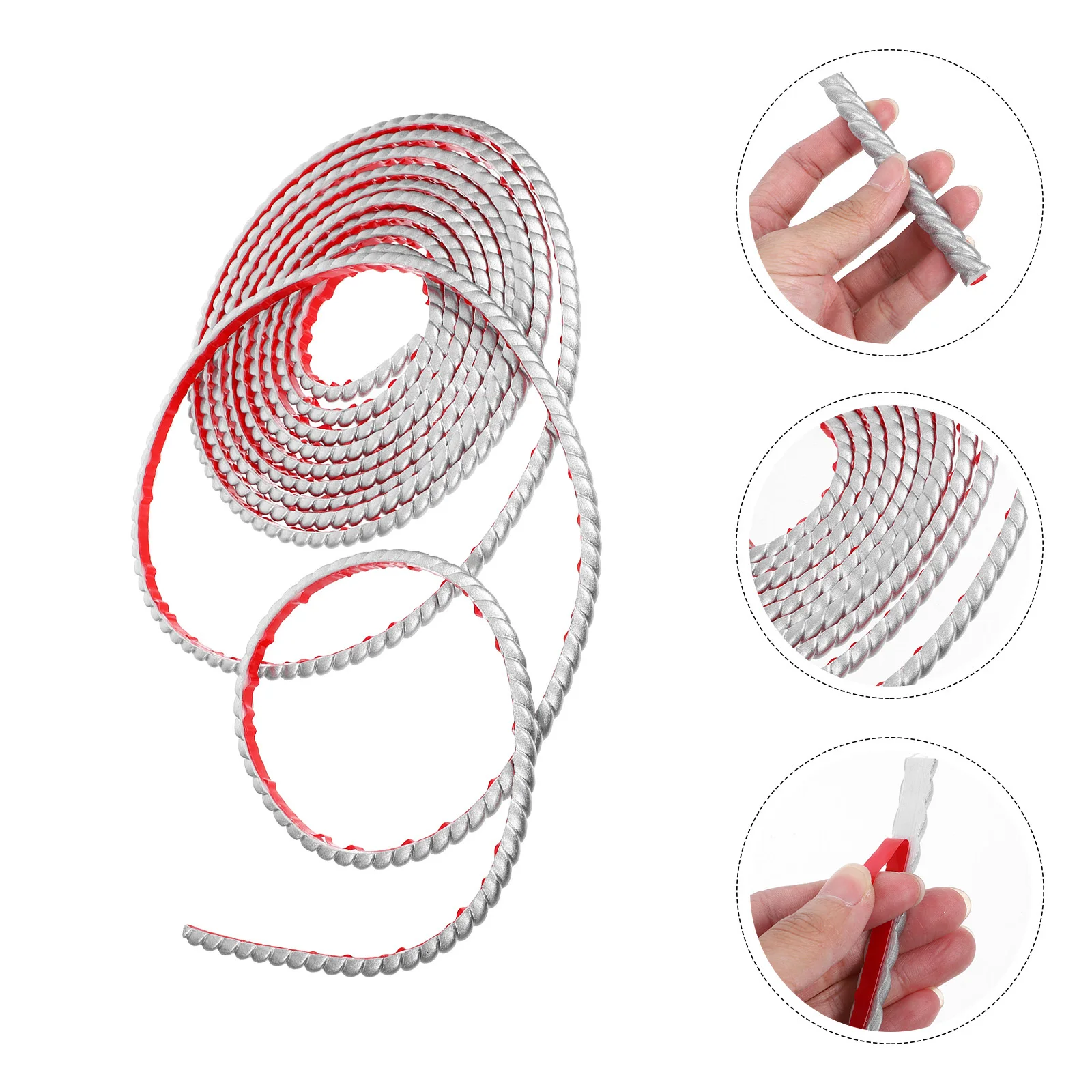 

1 Roll Pvc Decorative Trim Bendable Pu Molding For Bathroom Mirror Wall Edge Diy Splashproof Self Adhesive Modern Minimalist