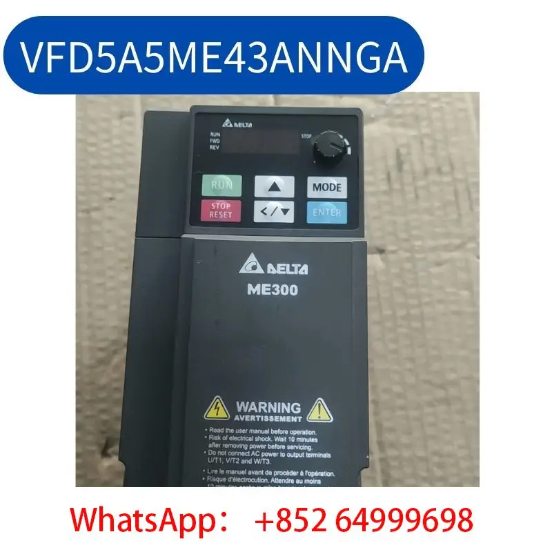 

VFD5A5ME43ANNGA inverter 2.2kw 380v second-hand Test OK