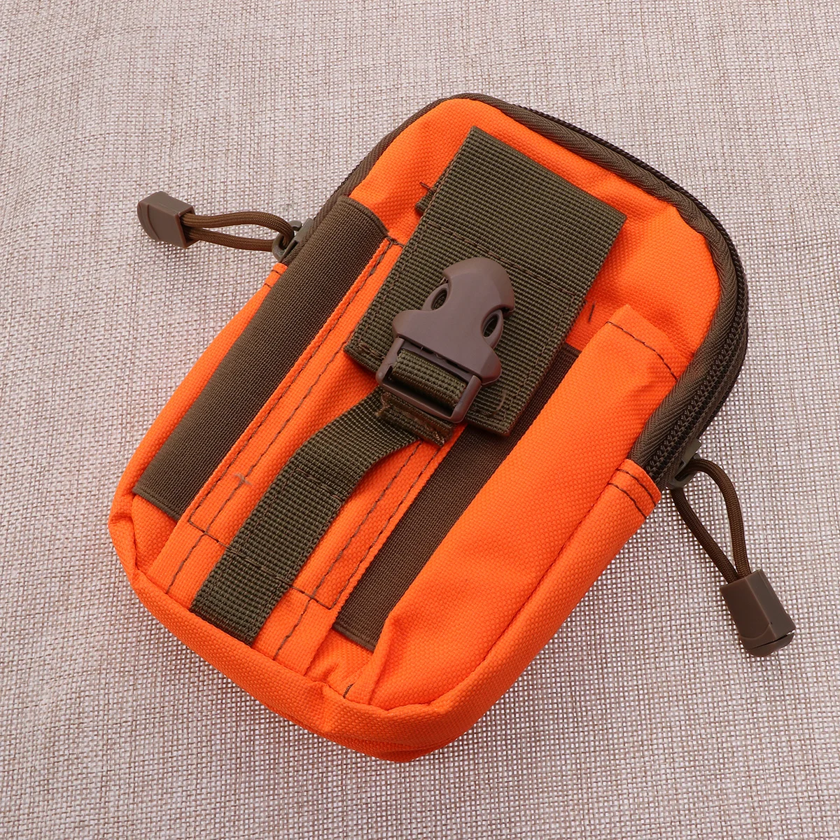 

Waterproof Sports Waist Pack Orange Lightweight Durable High-Density Oxford Cloth For Running Travel Outdoor Activities