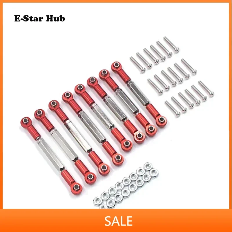 

Metal Pull Steering Pull Rod Servo Rod Pull Rod Base for WPL B1 B14 B-14 B24 B-24 C14 1/16 RC Crawler Car Spare Parts Upgrade