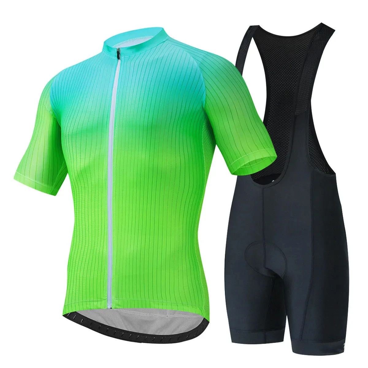 Breathable Textured Cycling Suit Summer Men's Short Sleeve Cycling Clothing Cycling Shirt Bicycles Mountain Bike Cycling Jersey