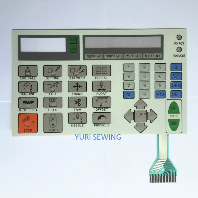 

SWF operation board panel membrane sticker keypad control box industrial sewing machine spare parts