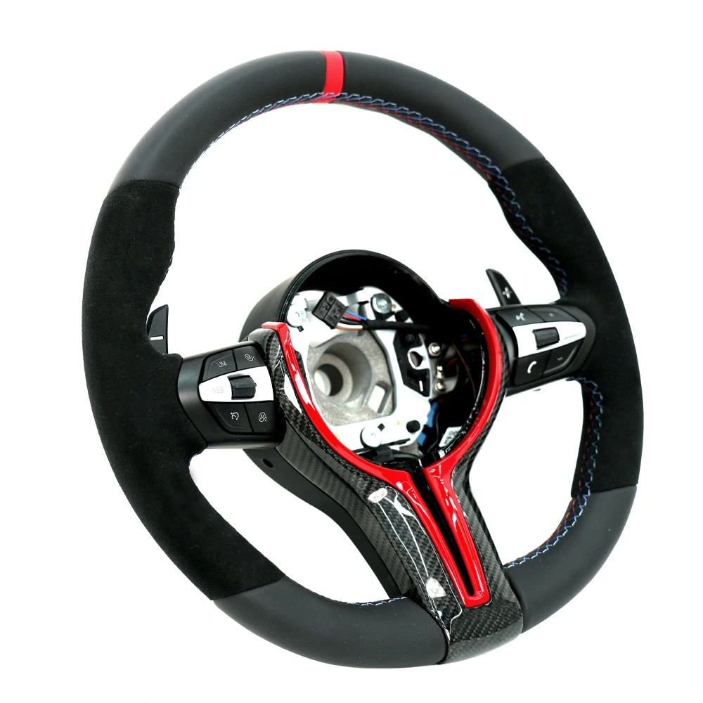 Customize M Sport premium carbon fiber leather steering wheel for BMW X and M models