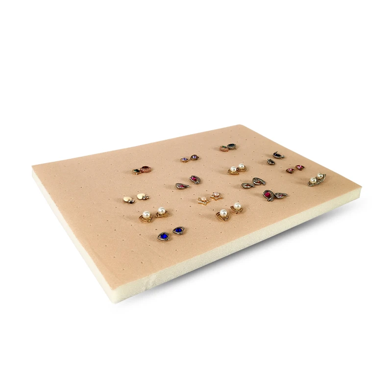 216 Holes Earrings Display Pad Studs Earrings Storage Jewelry Tray Inner Jewelry Box Insert Pad DIY Sponge Mat 33.5*22.5*1cm