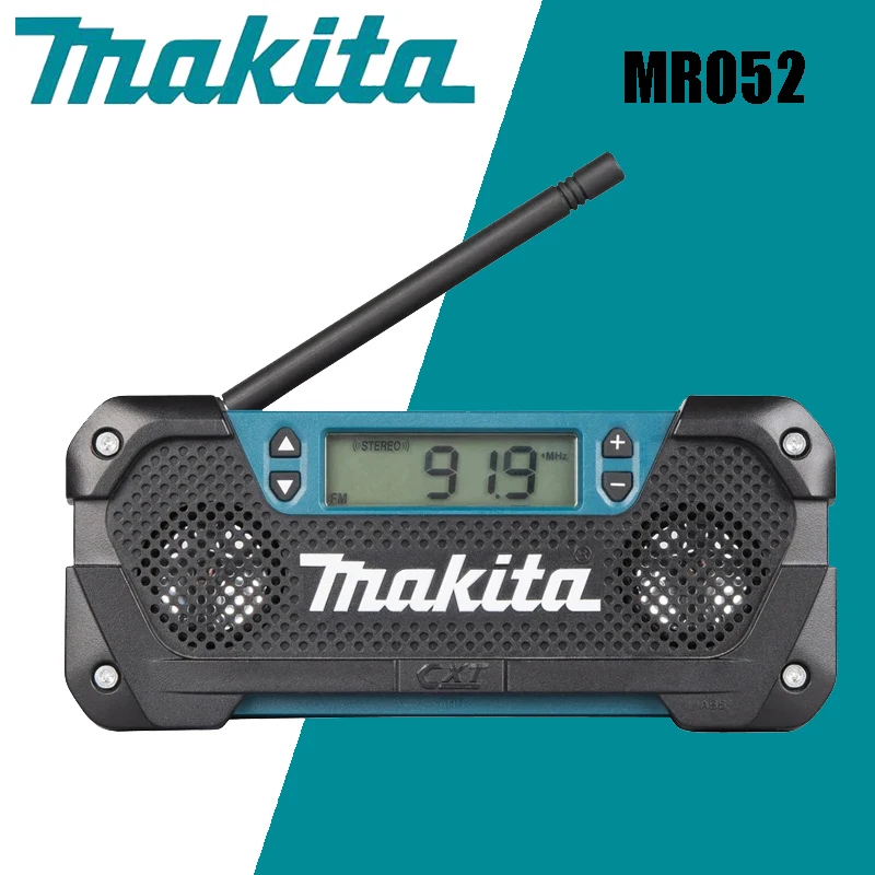 Makita Mr052 Rádio sem Fio Leitor Portátil Li-ion 12v 2×36 mm Colunas Estéreo 2.0w